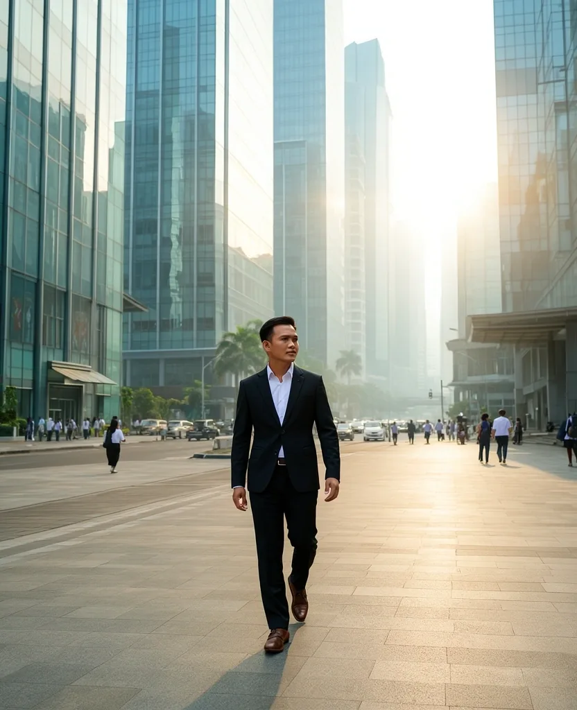 Professional active lifestyle in Jakarta